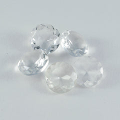 Crystal Quartz 1PC Chunky 14x14 MM Round Faceted White Genuine Semi Precious Loose Gemstones