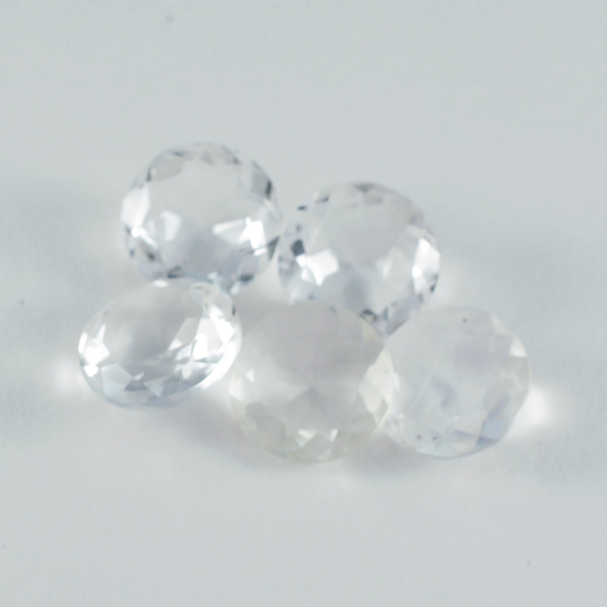 Crystal Quartz 1PC Chunky 14x14 MM Round Faceted White Genuine Semi Precious Loose Gemstones