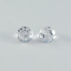 Crystal Quartz 1PC Chunky 15x15 MM Round Faceted White Superior Semi Precious Gems