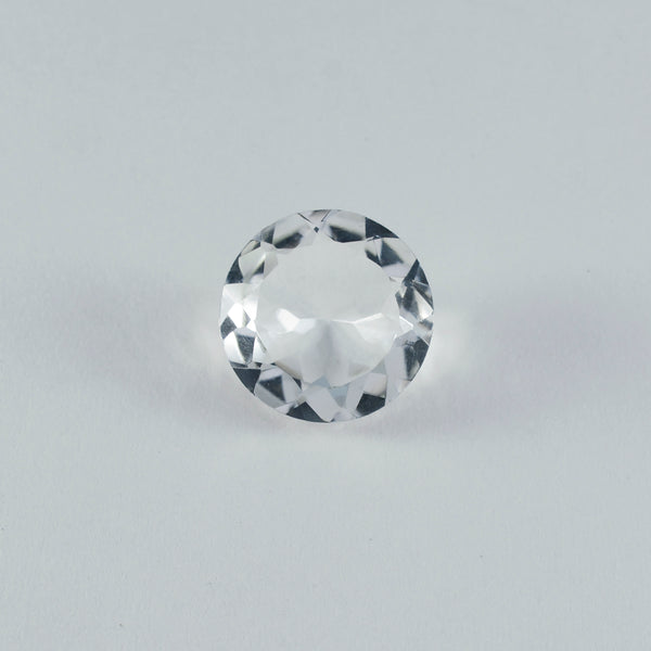 Crystal Quartz 10PC Tiny 4x4 MM Round Faceted White Brilliant Semi Precious Loose Gems