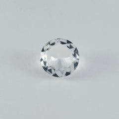 Crystal Quartz 10PC Tiny 4x4 MM Round Faceted White Brilliant Semi Precious Loose Gems