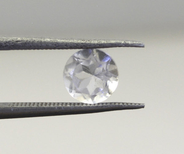 Crystal Quartz 10PC Tiny 5x5 MM Round Faceted White Sparkling Semi Precious Loose Gemstone