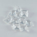 Crystal Quartz 1PC Chunky 14x14 MM Square Faceted White Genuine Semi Precious Loose Gemstones