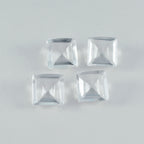Crystal Quartz 1PC Chunky 15x15 MM Square Faceted White Superior Semi Precious Gems