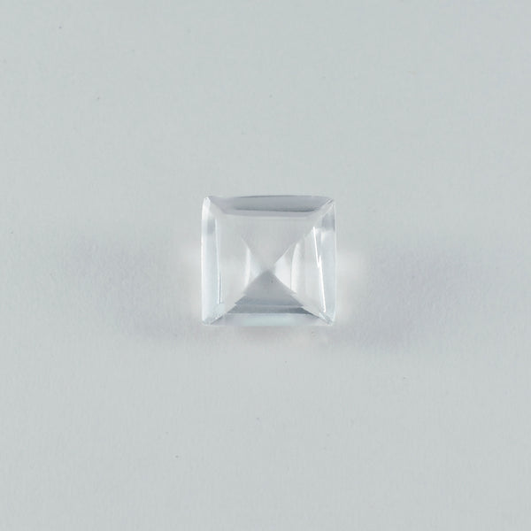 Crystal Quartz 1PC Chunky 14x14 MM Square Faceted White Genuine Semi Precious Loose Gemstones
