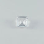 Crystal Quartz 1PC Chunky 13x13 MM Square Faceted White Natural Semi Precious Loose Gemstone