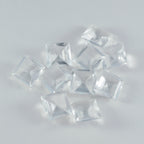 Crystal Quartz 1PC Chunky 13x13 MM Square Faceted White Natural Semi Precious Loose Gemstone