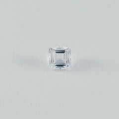 Crystal Quartz 1PC Large 10x10 MM Square Faceted White Shine Semi Precious Loose Gemstones