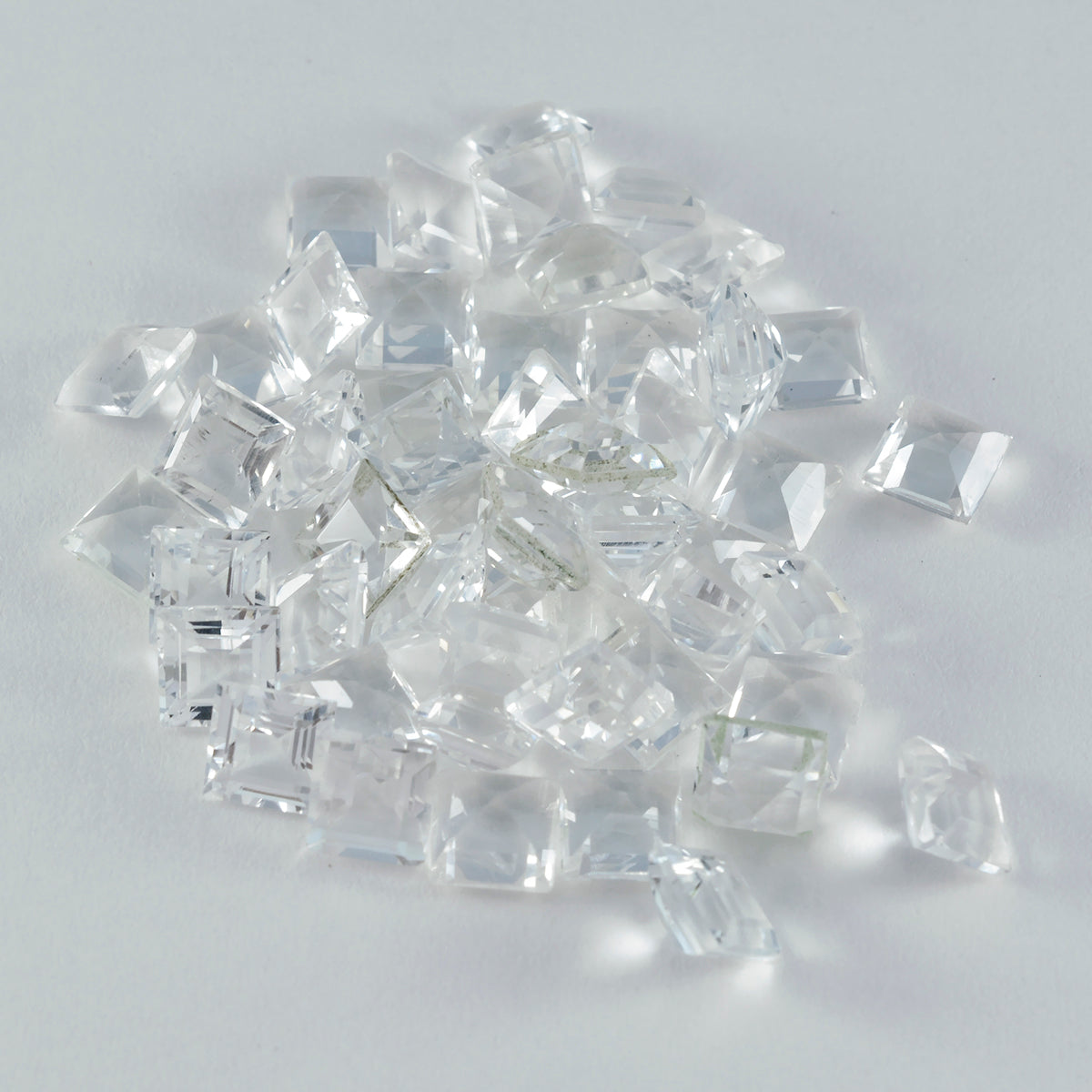 Crystal Quartz 1PC Chunky 13x13 MM Square Faceted White Natural Semi Precious Loose Gemstone