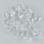 Crystal Quartz 1PC Chunky 13x13 MM Square Faceted White Natural Semi Precious Loose Gemstone