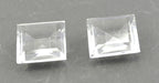 Crystal Quartz 1PC Chunky 15x15 MM Square Faceted White Superior Semi Precious Gems