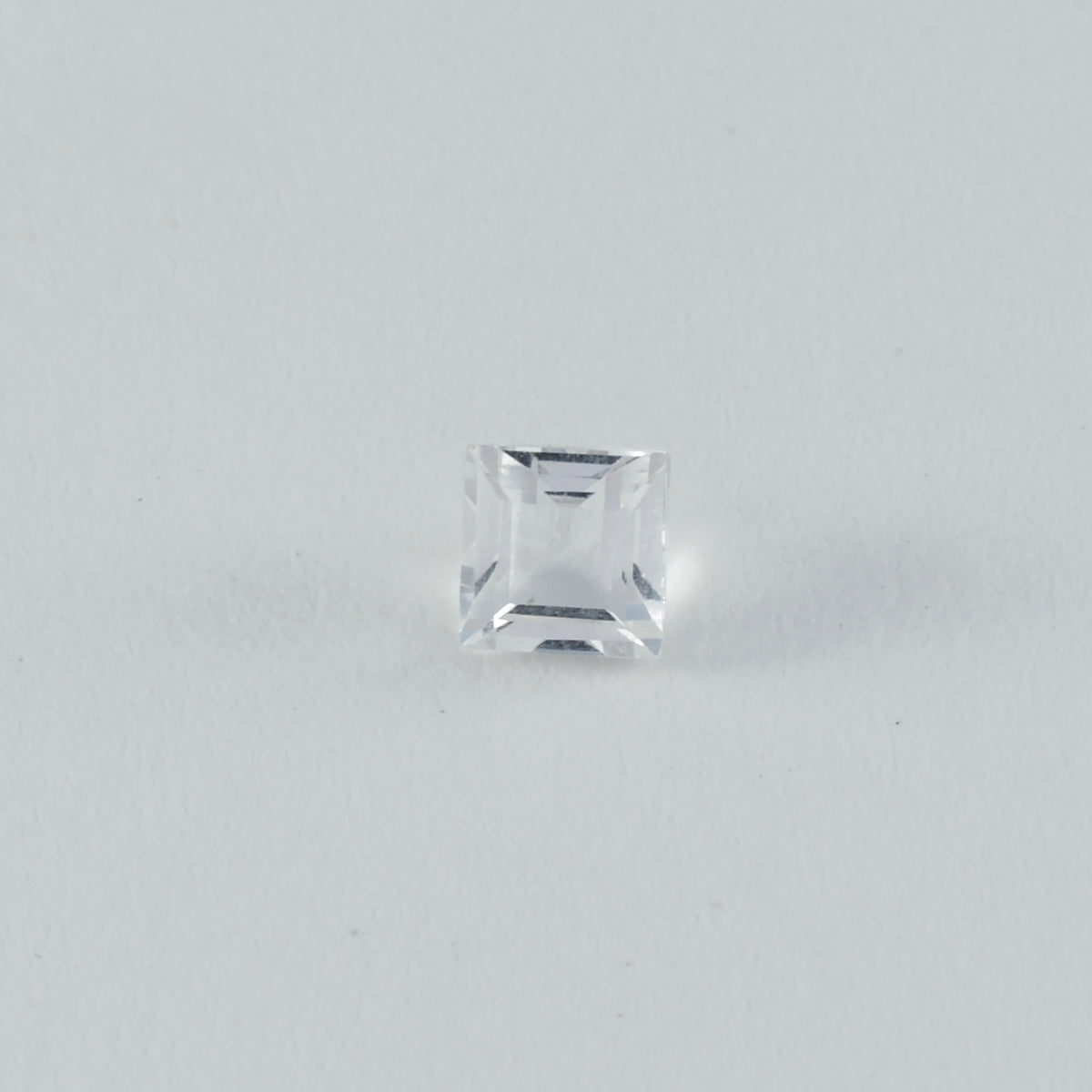 Crystal Quartz 1PC Small 8x8 MM Square Faceted White Luster Semi Precious Loose Gems