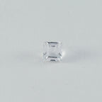 Crystal Quartz 1PC Small 8x8 MM Square Faceted White Luster Semi Precious Loose Gems