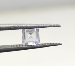 Crystal Quartz 1PC Medium 9x9 MM Square Faceted White Lustrous Semi Precious Loose Gemstone