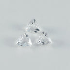 Crystal Quartz 1PC Large 11x11 MM Triangle Faceted White Fine Semi Precious Gems