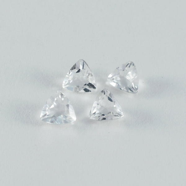 Crystal Quartz 1PC Large 12x12 MM Triangle Faceted White High Quality Semi Precious Loose Gems