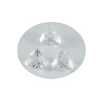 Crystal Quartz 1PC Chunky 13x13 MM Triangle Faceted White Natural Semi Precious Loose Gemstone