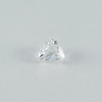Crystal Quartz 1PC Chunky 13x13 MM Triangle Faceted White Natural Semi Precious Loose Gemstone