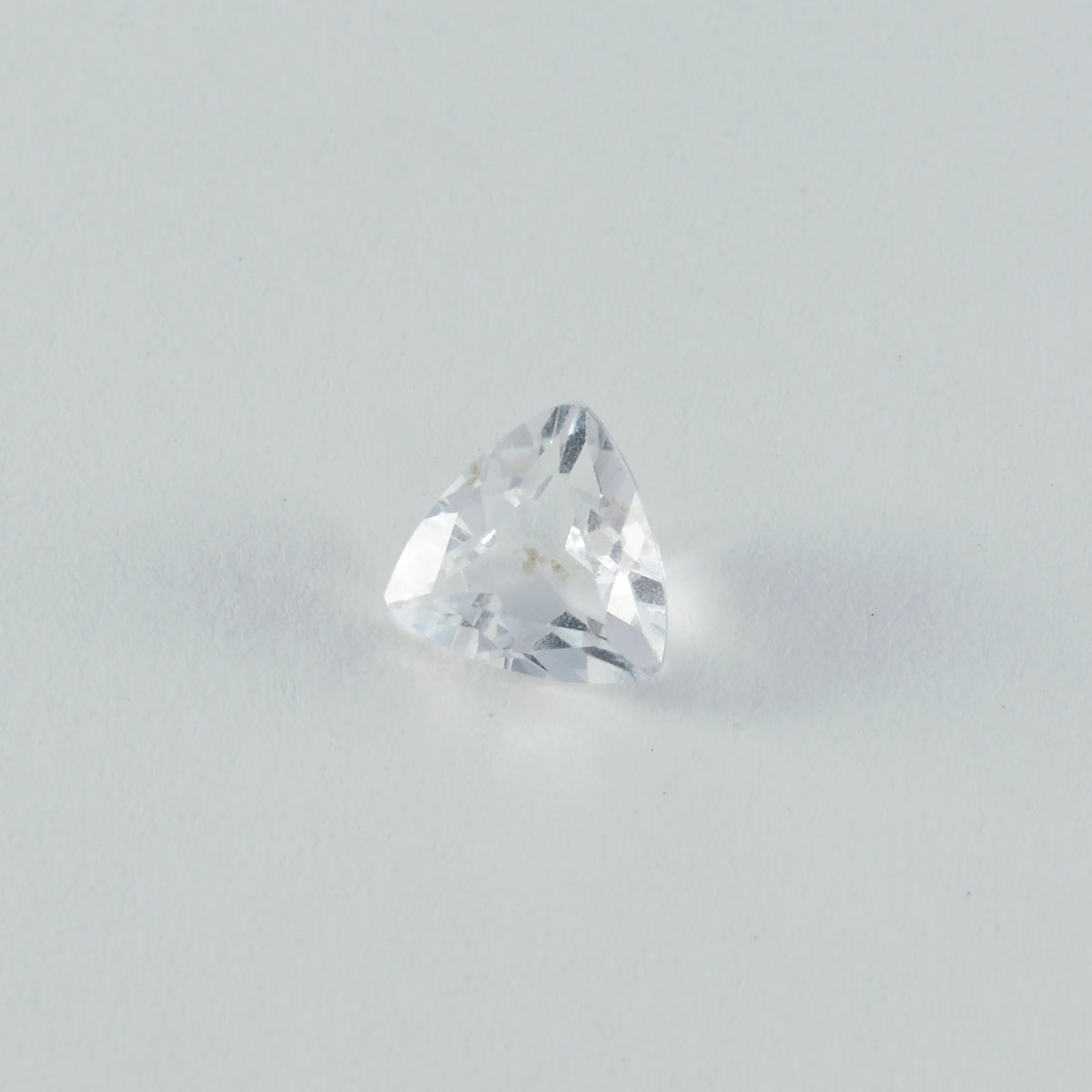 Crystal Quartz 1PC Chunky 15x15 MM Triangle Faceted White Superior Semi Precious Gems