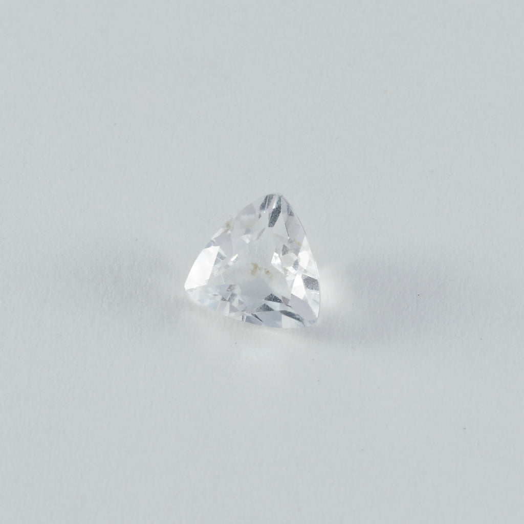 Crystal Quartz 1PC Chunky 15x15 MM Triangle Faceted White Superior Semi Precious Gems