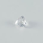 Crystal Quartz 1PC Chunky 15x15 MM Triangle Faceted White Superior Semi Precious Gems