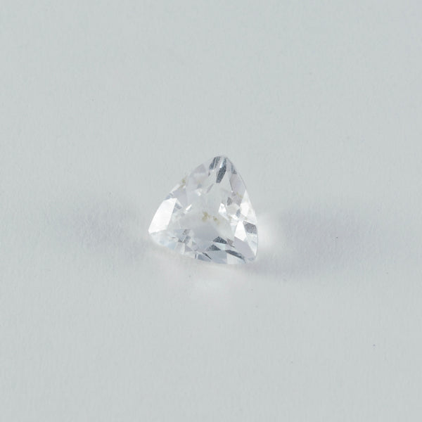 Crystal Quartz 1PC Chunky 15x15 MM Triangle Faceted White Superior Semi Precious Gems