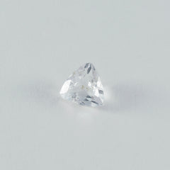 Crystal Quartz 1PC Chunky 15x15 MM Triangle Faceted White Superior Semi Precious Gems