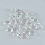 Crystal Quartz 1PC Small 7x7 MM Triangle Faceted White Splendid Semi Precious Gems