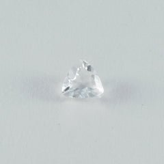 Crystal Quartz 1PC Small 8x8 MM Triangle Faceted White Luster Semi Precious Loose Gems