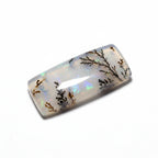 Dendrite Opal 1PC Small 6x12 MM Baguette Cabochon White Natural semi Precious Gems