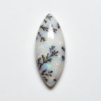 Dendrite Opal 1PC Small 6x12 MM Marquise  Cabochon White Pure semi Precious Precious Gemstone