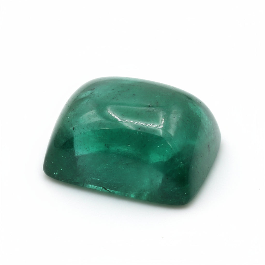 Emerald 10PC Tiny 4x6 MM Emerald Cabochon Green Luster Precious Precious Gemstone
