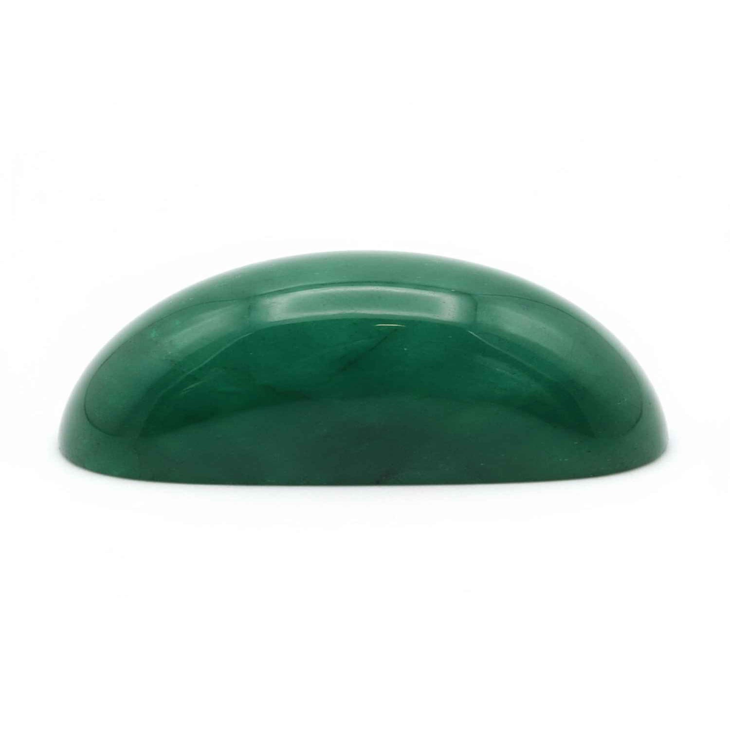 Emerald 1PC Tiny 5x7 MM Emerald Cabochon Green Lustrous Precious Gems Sekundär produktbild