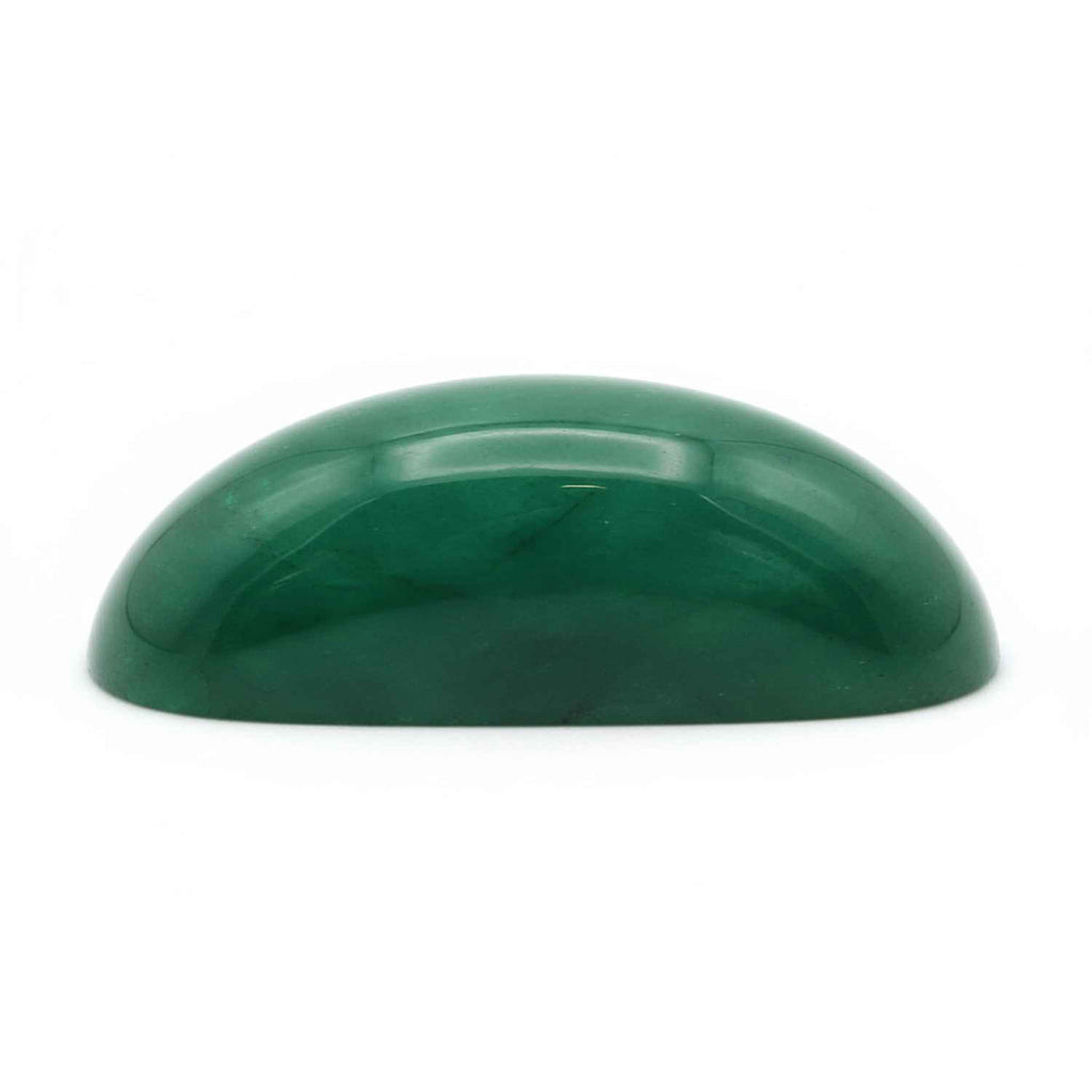 Emerald 1PC Tiny 5x7 MM Emerald Cabochon Green Lustrous Precious Gems