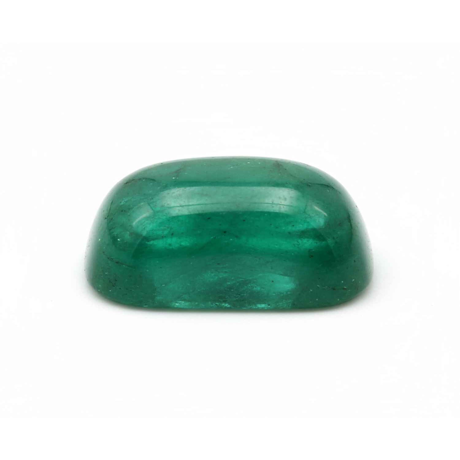 Emerald 1PC Small 6x8 MM Emerald Cabochon Green Shine Precious Loose Gems Immagine secondaria del prodotto