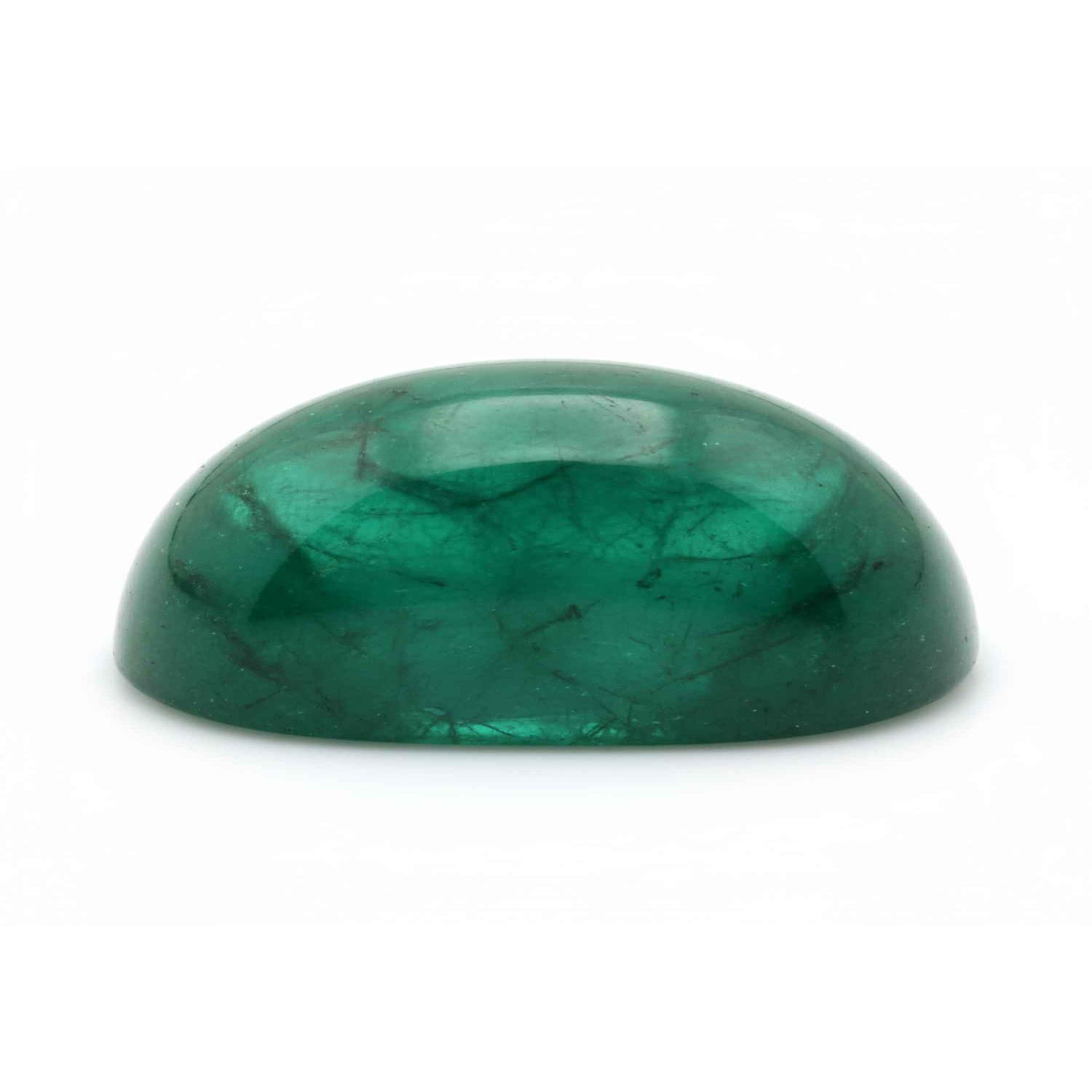Emerald 1PC Small 6x9 MM Emerald Cabochon Green Fine Precious Loose Gemstone Immagine secondaria del prodotto