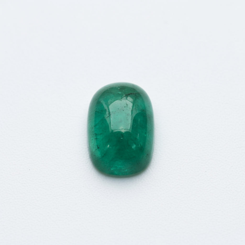 Emerald 1PC Medium 7x10 MM Emerald Cabochon Green Natural Precious Semi Precious Gemstone