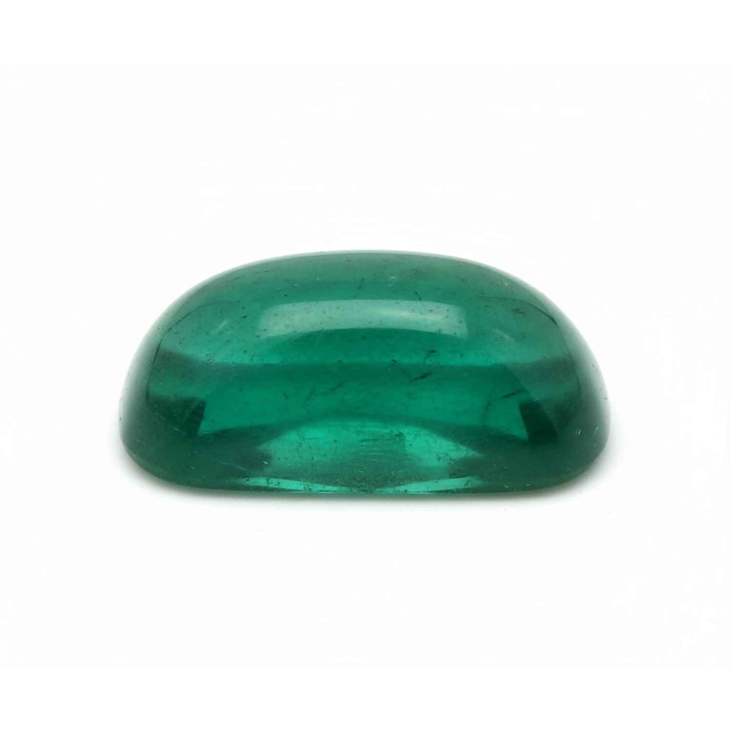Emerald 1PC Small 7x9 MM Emerald Cabochon Green High-Quality Precious Loose Gemstones Sekundär produktbild
