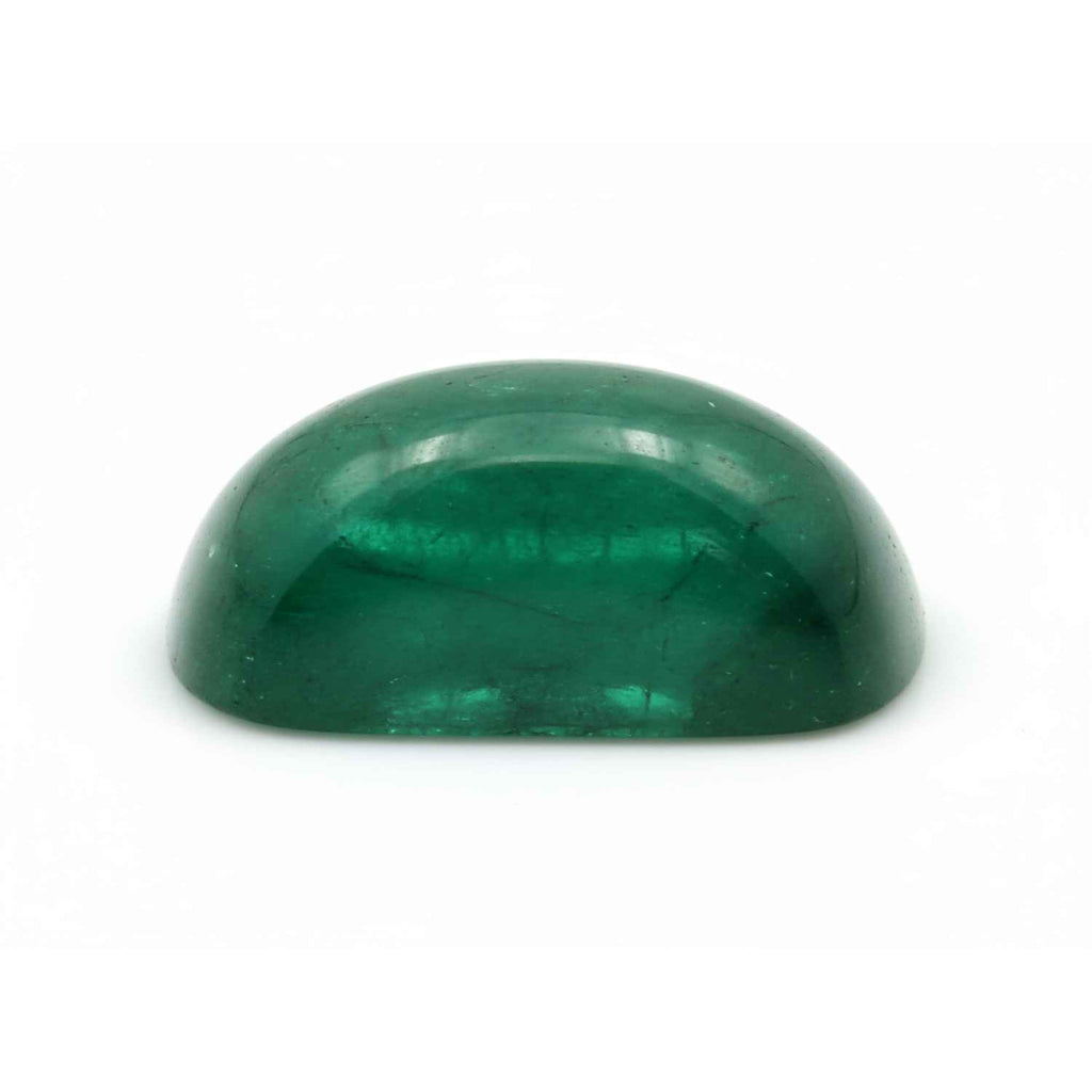 Emerald 1PC Medium 8x10 MM Emerald Cabochon Green Genuine Precious Precious Gemstone