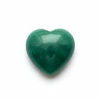 Emerald 1PC Tiny 6x6 MM Heart Cabochon Green Polished Precious Precious Gemstone