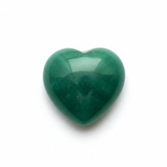 Emerald 1PC Tiny 6x6 MM Heart Cabochon Green Polished Precious Precious Gemstone
