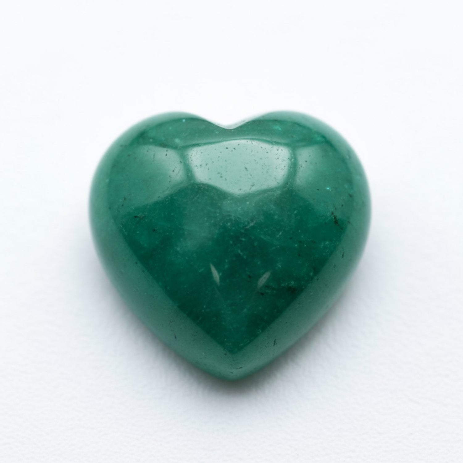 Emerald 1PC Small 7x7 MM Heart Cabochon Green Splendid Precious Gems