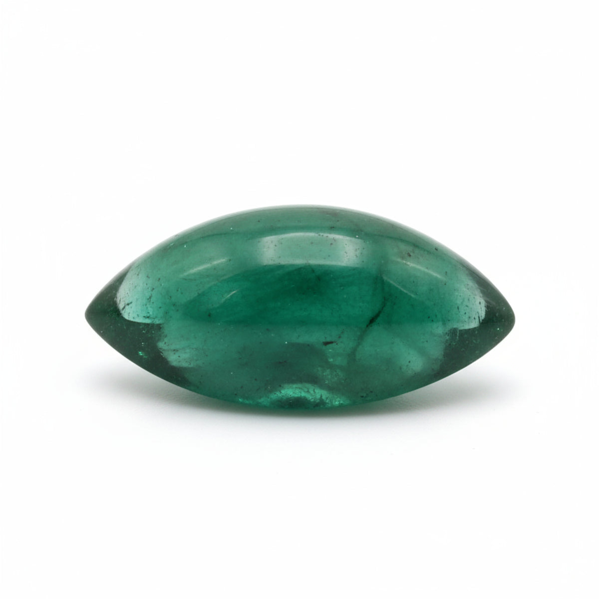 Emerald 1PC Small 5x10 MM Marquise  Cabochon Green Splendid Precious Semi Precious Gemstone