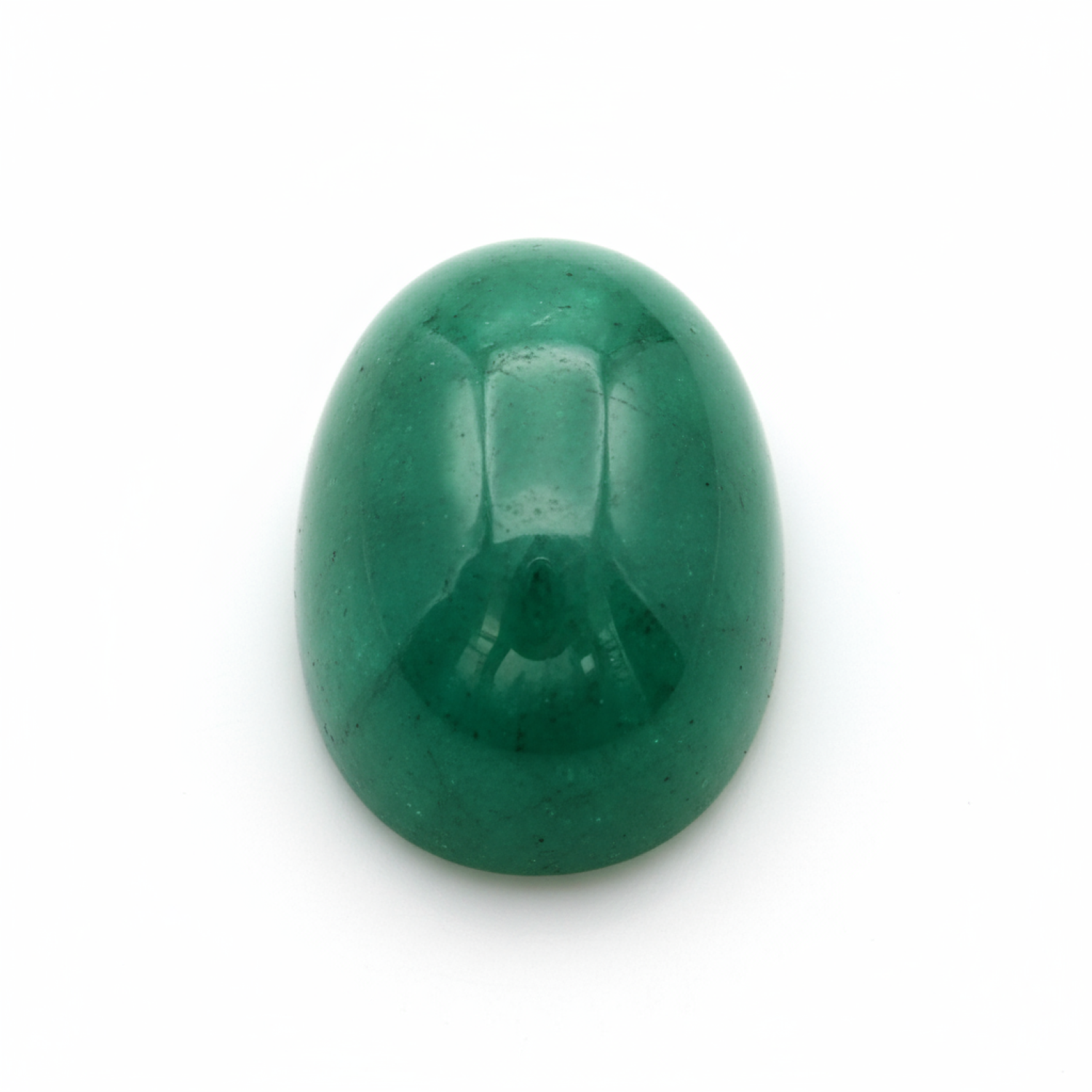 Emerald 1PC Tiny 5x7 MM Oval Cabochon Green Splendid Precious Loose Gemstone Immagine principale del prodotto
