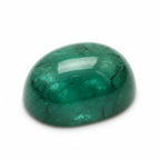 Emerald 1PC Small 6x8 MM Oval Cabochon Green Luster Precious Loose Gemstones