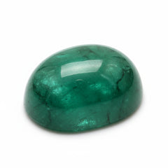 Emerald 1PC Small 6x8 MM Oval Cabochon Green Luster Precious Loose Gemstones
