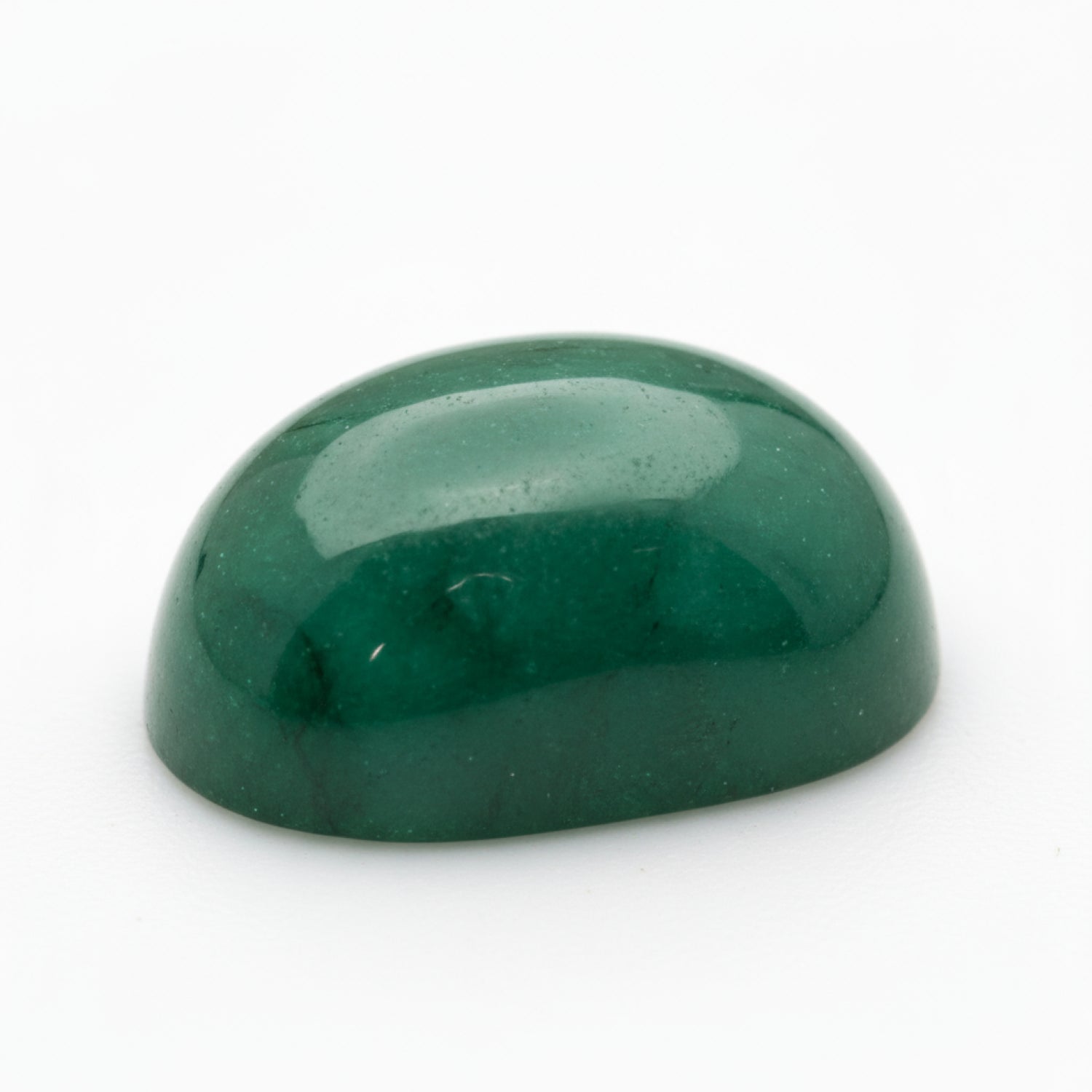 Emerald 1PC Small 6x9 MM Oval Cabochon Green Lustrous Precious Semi Precious Gemstone