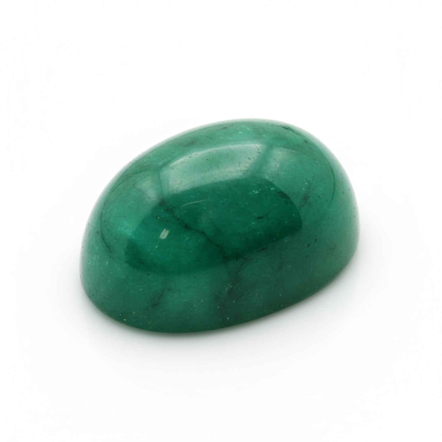Emerald 1PC Small 7x9 MM Oval Cabochon Green Shine Precious Precious Gemstone