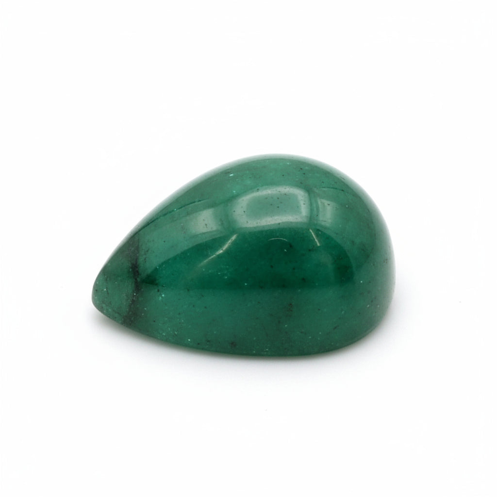 Emerald 10PC Tiny 3x5 MM Pear Cabochon Green Fiery Precious Gems