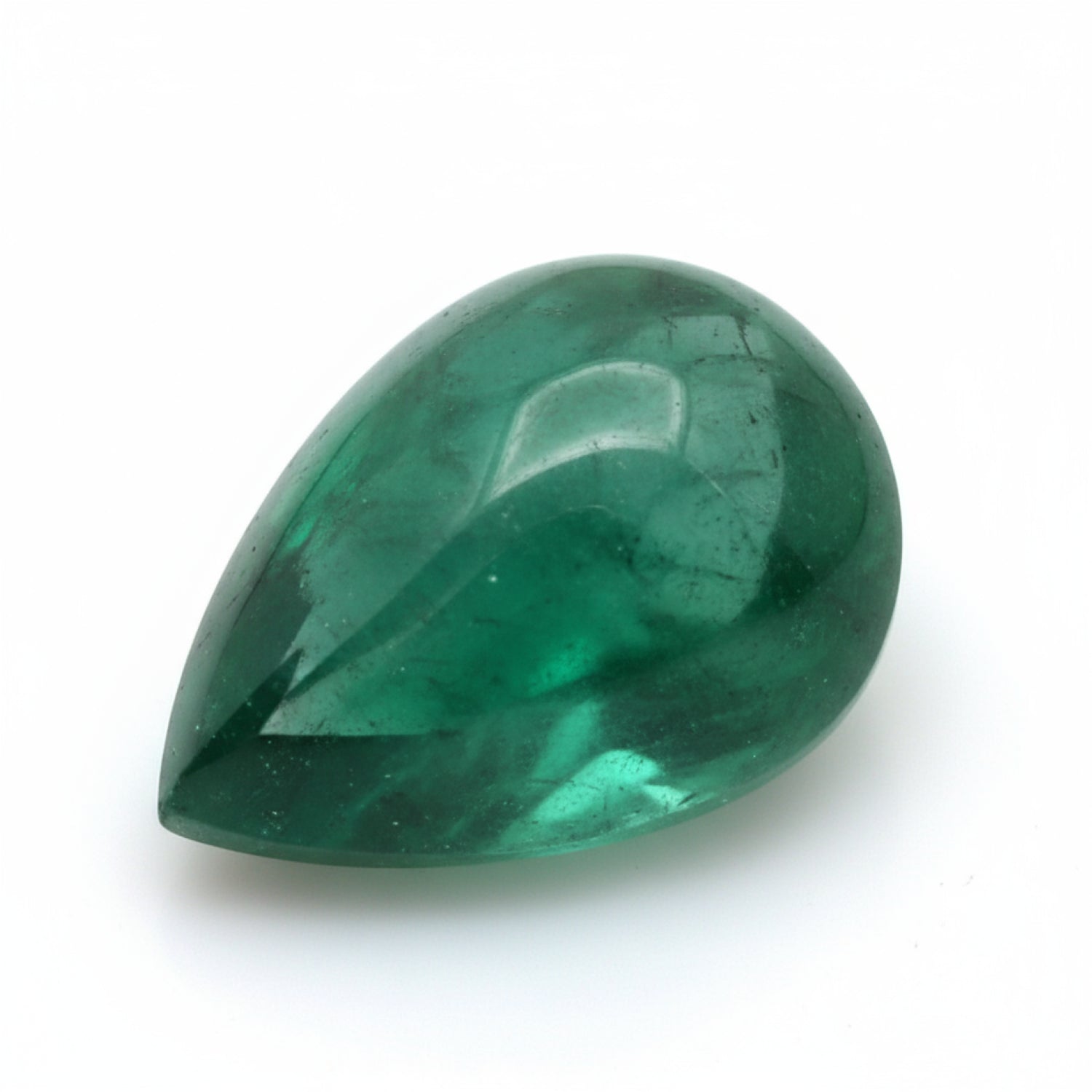 Emerald 10PC Tiny 3x5 MM Pear Cabochon Green Fiery Precious Gems